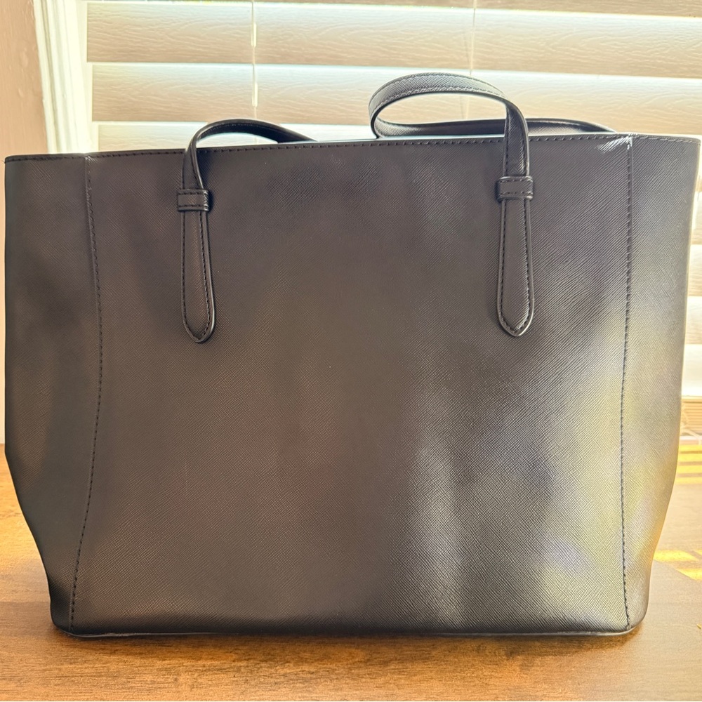 Kate Spade New York Black Saffiano Leather Tote Shoulder Bag - Picture 4 of 9